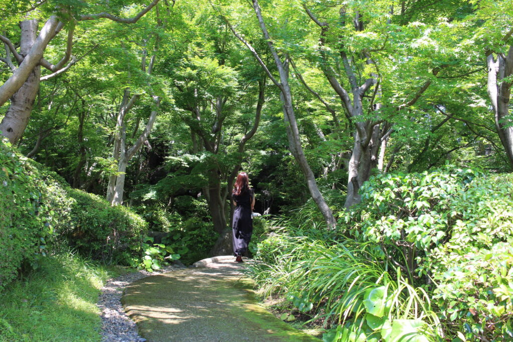 滝口へと続く小径