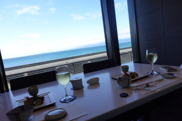 「千本松原」の海が見える個室